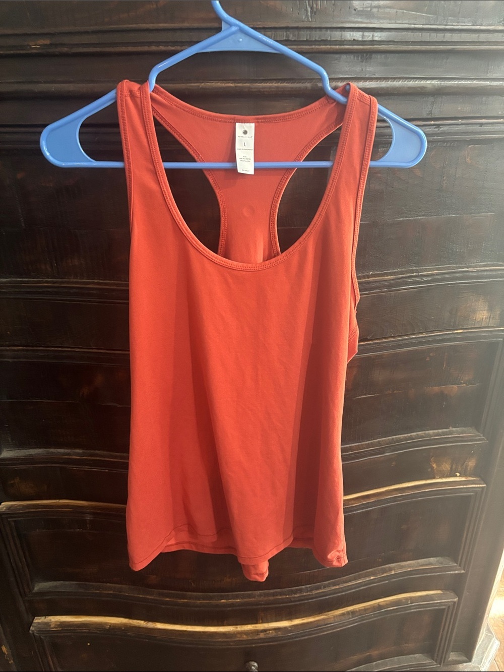 Yogalicious Sleeveless Racerback Tank Top - Rust